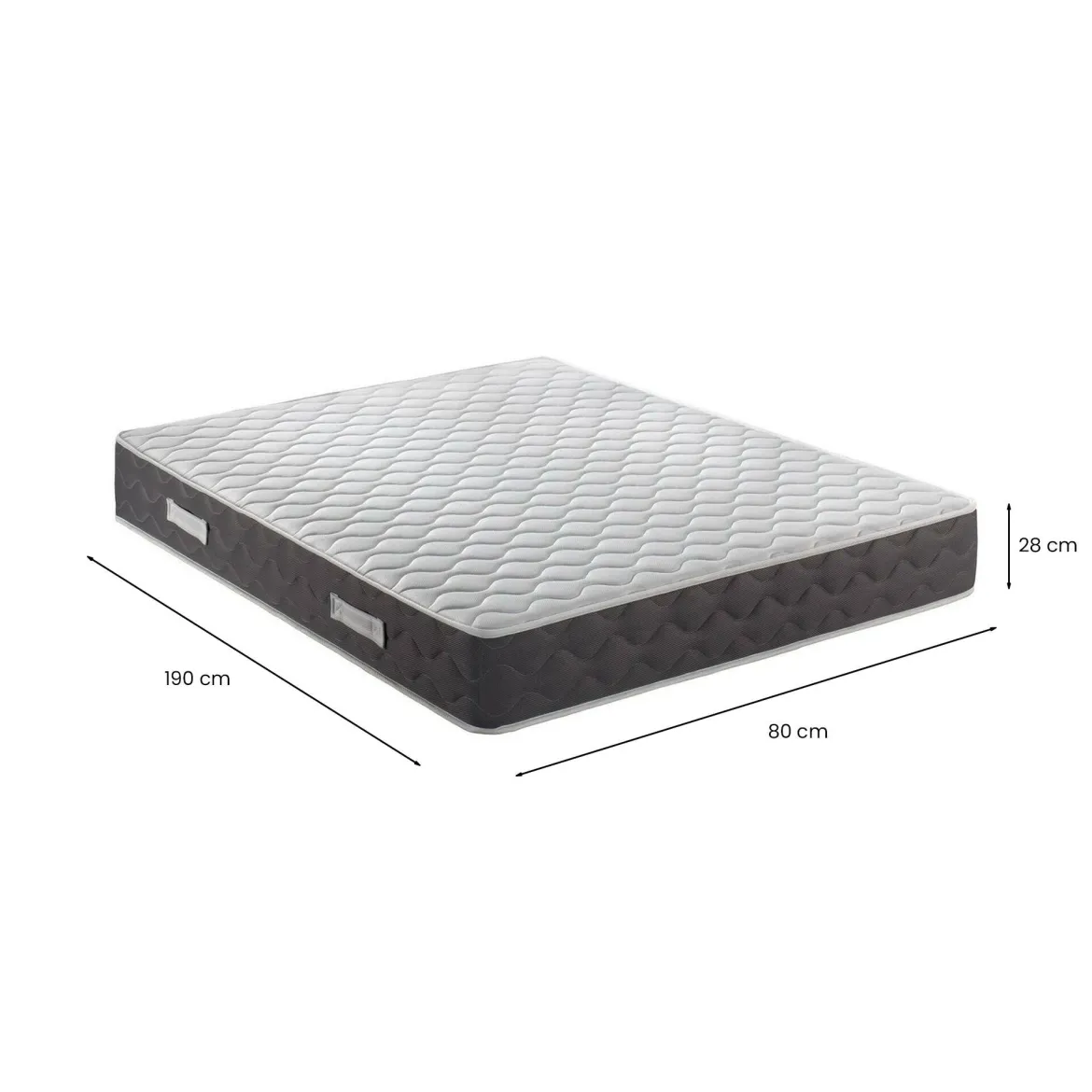 Materasso comfort notturno singolo 80x190 in Memory Foam - Katerine
