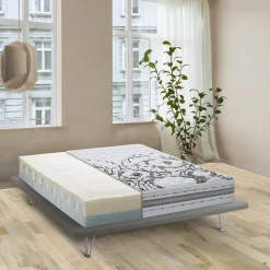 Materasso comfort stabile notturno singolo 80x190 in Memory Foam sfoderabile - Sermenza