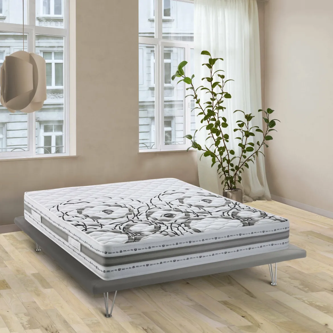 Materasso comfort stabile notturno singolo 80x190 in Memory Foam sfoderabile - Sermenza