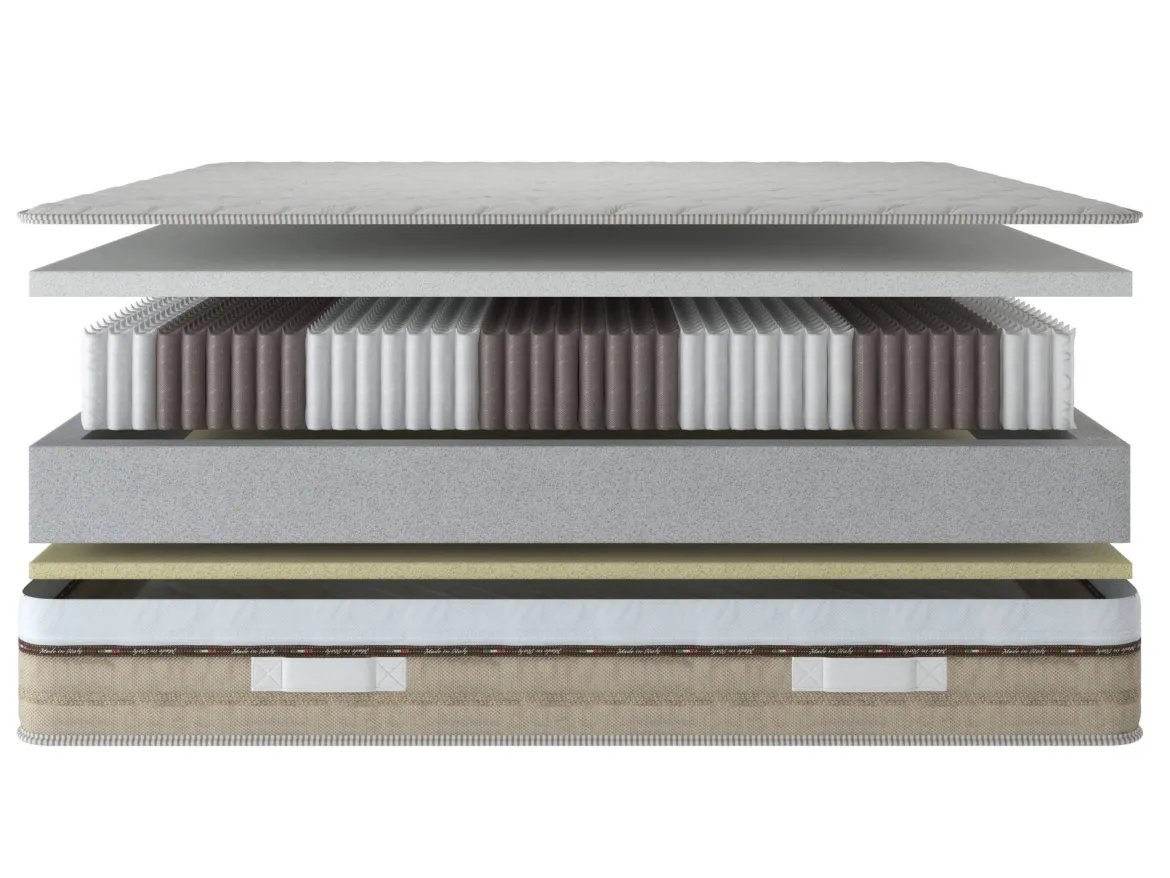 Materasso comfort superiore piazza e mezza 120x200 in Memory Foam - Asica