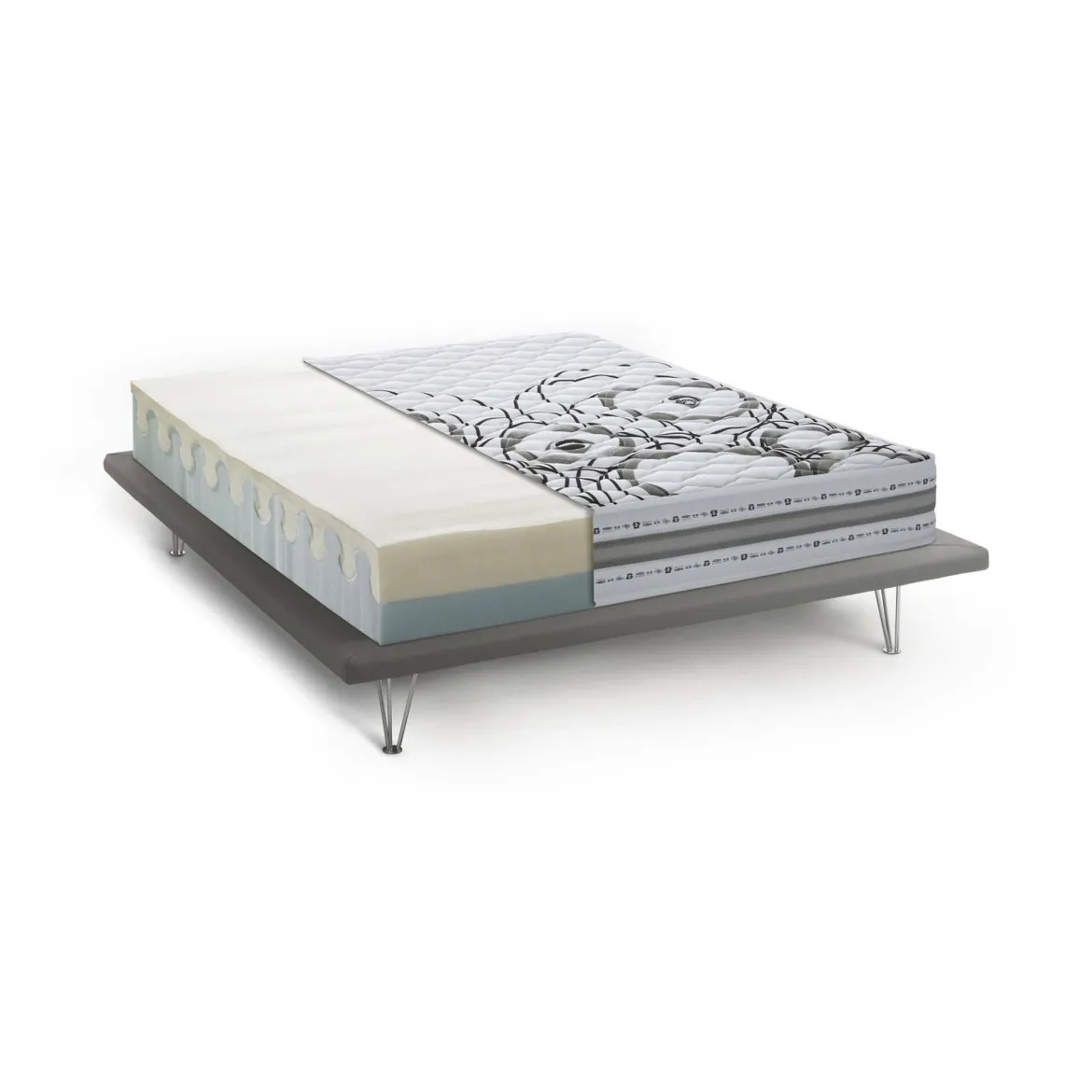 Materasso duraturo piazza e mezza 120x190 in Memory Foam sfoderabile - Wien