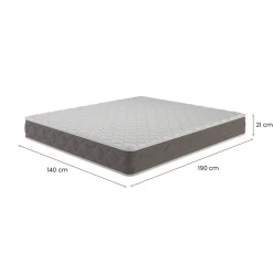 Materasso elasticità continuativa alla francese 140x190 in Memory Foam - Allik