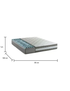 Materasso equilibrio perfetto singolo 80x190 in Memory Foam sfoderabile - Aksi
