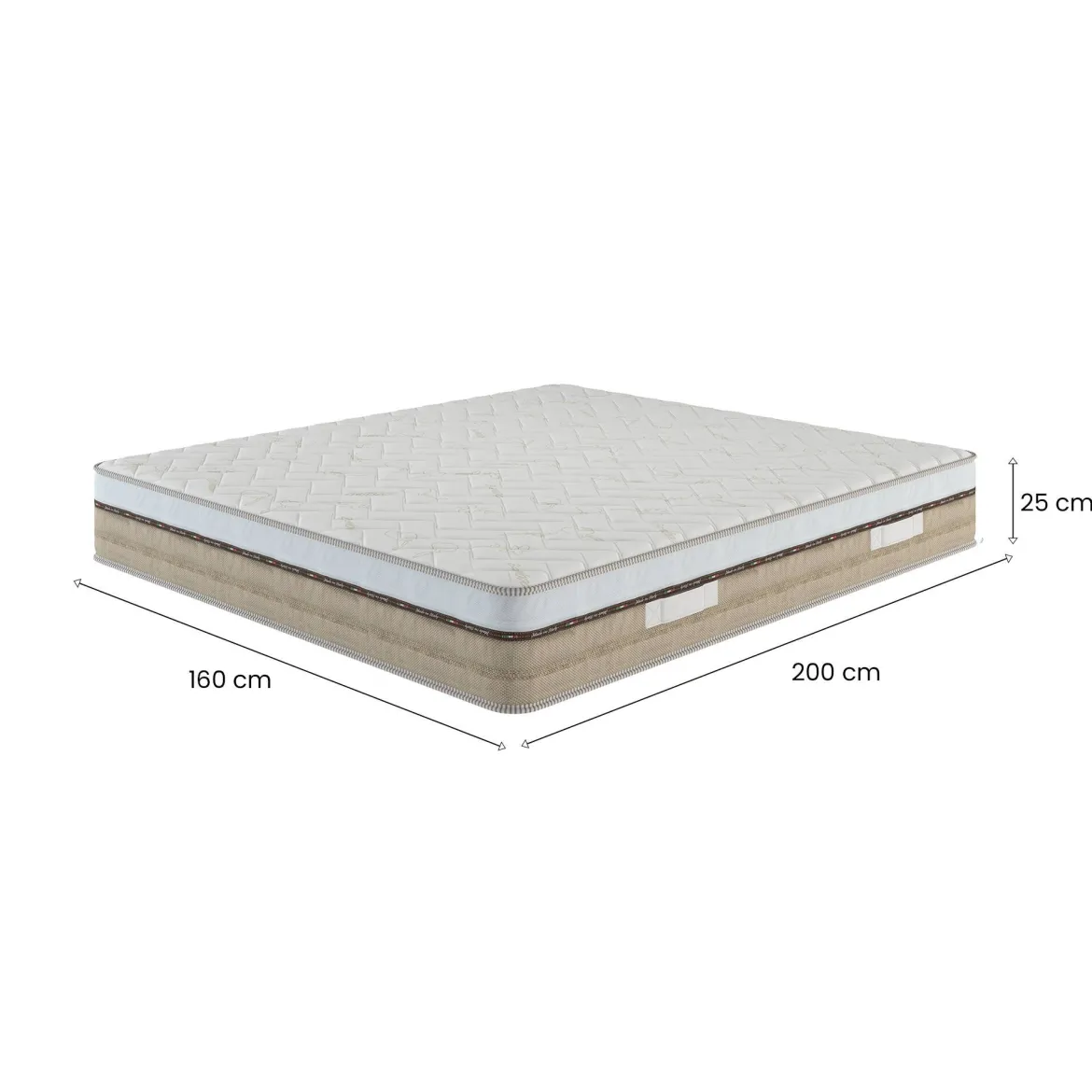 Materasso microcircolazione agevolata matrimoniale 160x200 in Memory Foam - Annus