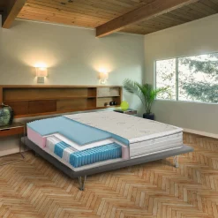 Materasso resistente piazza e mezza 120x190 in Memory Foam sfoderabile - Alvito
