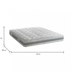 Materasso rilascio graduale singolo 90x190 in Memory Foam sfoderabile - Anselmo