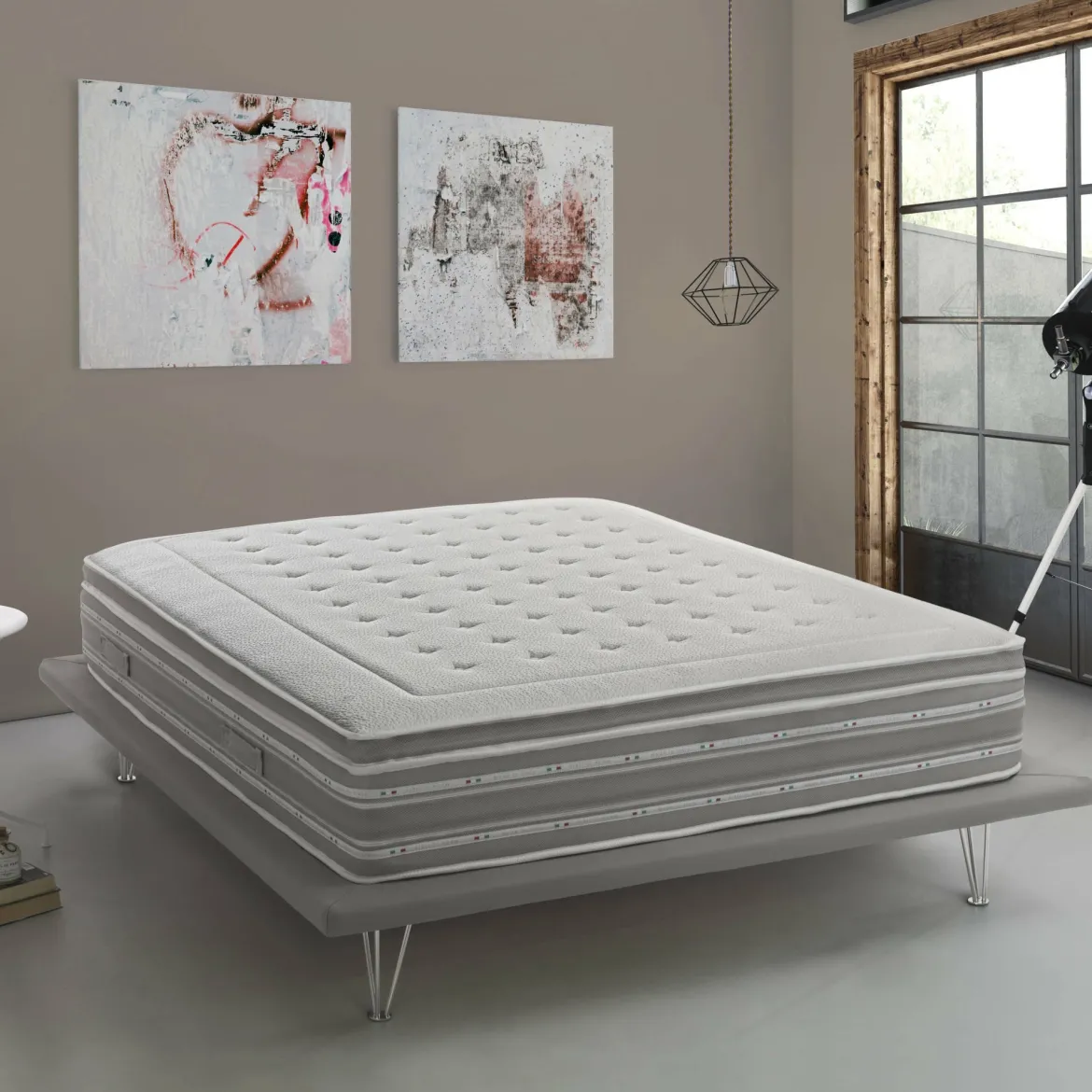 Materasso rivestimento morbido singolo 80x190 in Memory Foam sfoderabile - Agliana