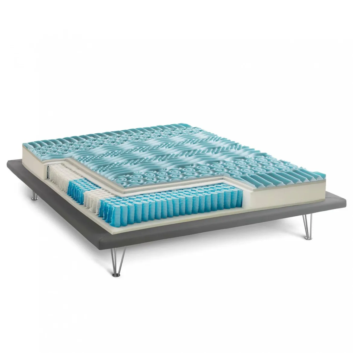 Materasso struttura anatomica matrimoniale 160x190 in Memory Foam sfoderabile - Atir
