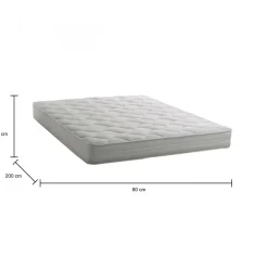 Materasso superficie continua singolo 80x200 in WaterFoam sfoderabile - Author