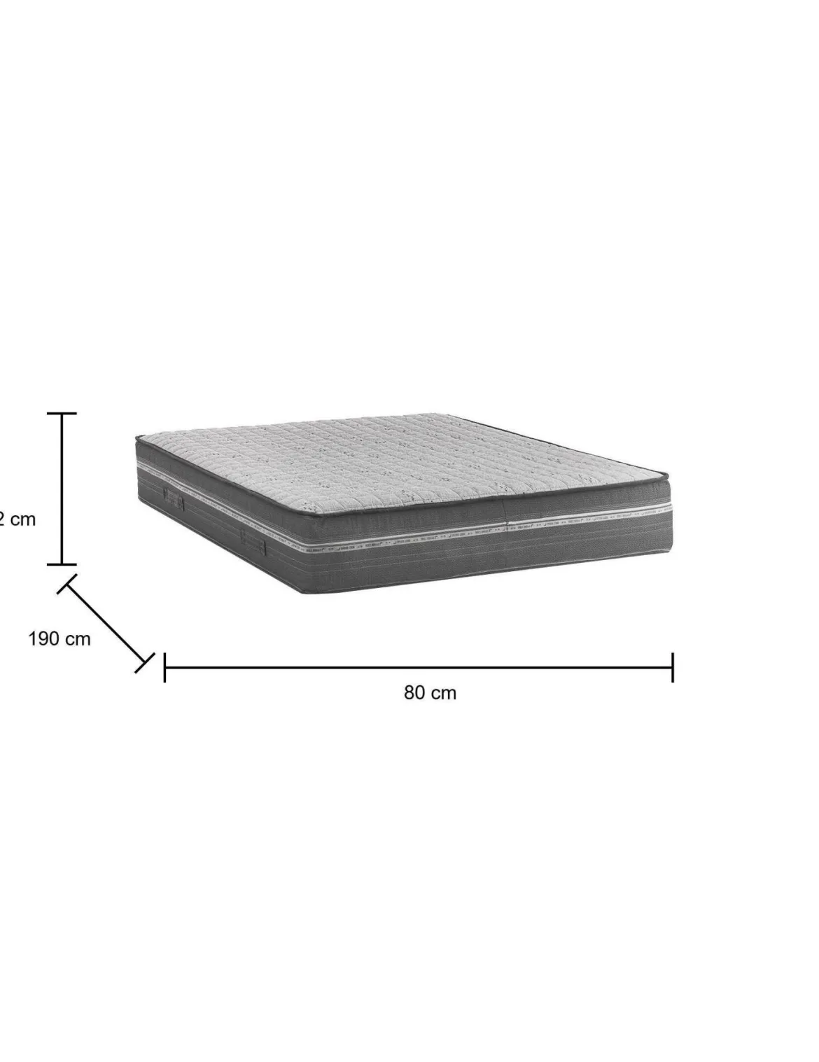 Materasso supporto cervicale singolo 80x190 in Memory Foam sfoderabile - Altino