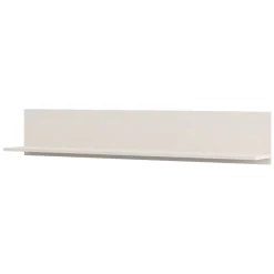Mensola Bianco Crema un Ripiano Sfumatura Colore Struttura Crema 138x20x24h cm, - Rasun