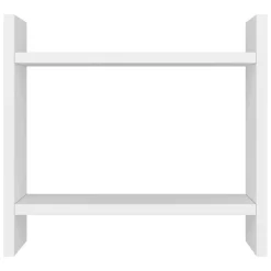 Mensola Bianco 2 Ripiani 34x10x30h cm, - Morfasso