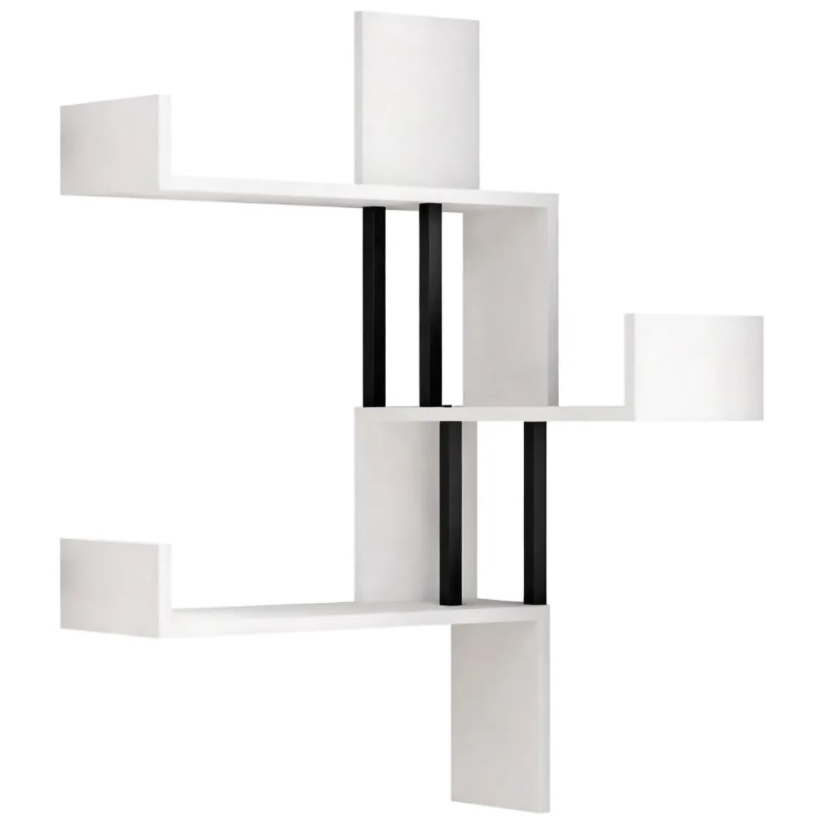 Mensola Bianco 3 Ripiani 105x20x60h cm, - Donigala