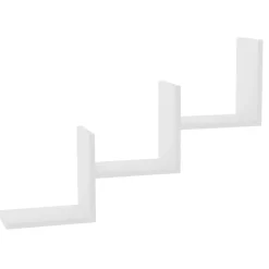 Mensola Bianco 3 Ripiani 90x20x60h cm, - Solesino