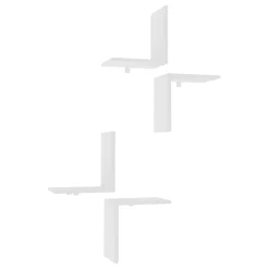 Mensola Bianco 4 Ripiani 28x20x32h cm, - Modug