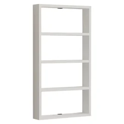 Mensola Bianco 4 Ripiani 43x9x80h cm, - Cervasca