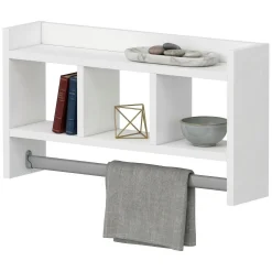 Mensola Bianco 4 Ripiani 64x15x35h cm, - Cortale
