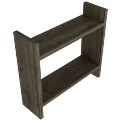 Mensola Marrone Noce 2 Ripiani Sfumatura Colore Struttura Noce 44x10x40h cm, - Rizza