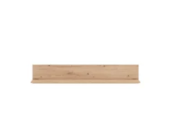 Mensola Marrone Rovere Nodi un Ripiano 120x19.5x24h cm, Portata Ripiani 5 - Focognano