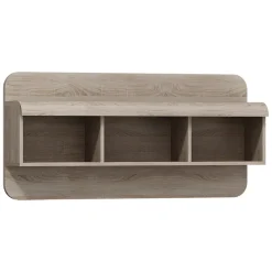 Mensola Marrone Rovere 4 Ripiani Sfumatura Colore Struttura Rovere 64x15x35h cm, - Cortale