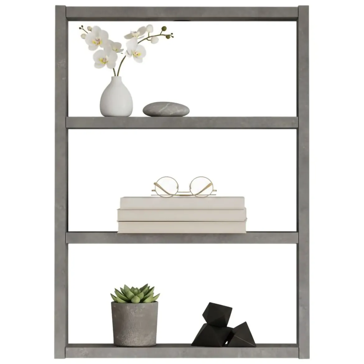 Mensola muro 9x43cm argento - Bulbul