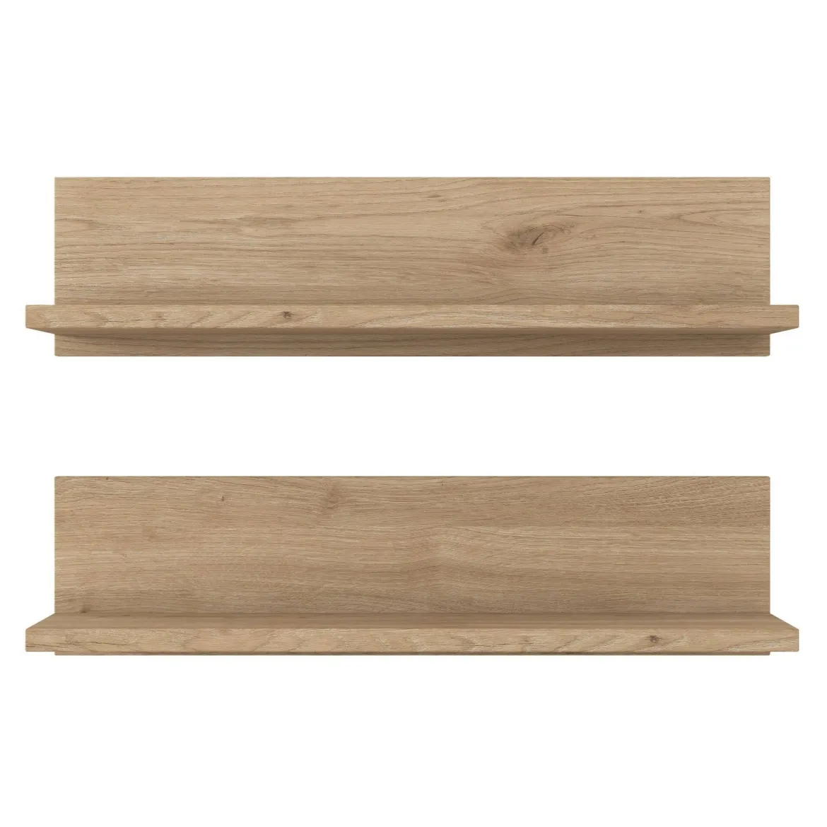 Mensola muro 13x60cm noce e bianca - Nebbia