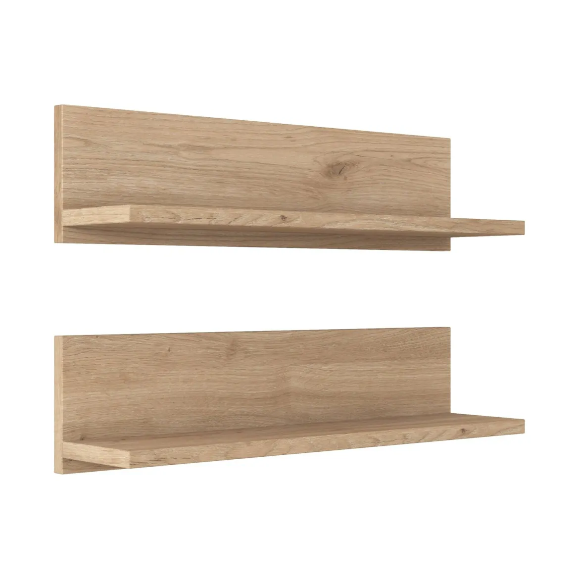 Mensola muro 13x60cm noce e bianca - Nebbia