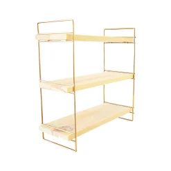 Mensola muro 40x16cm oro e marrone - Edouard