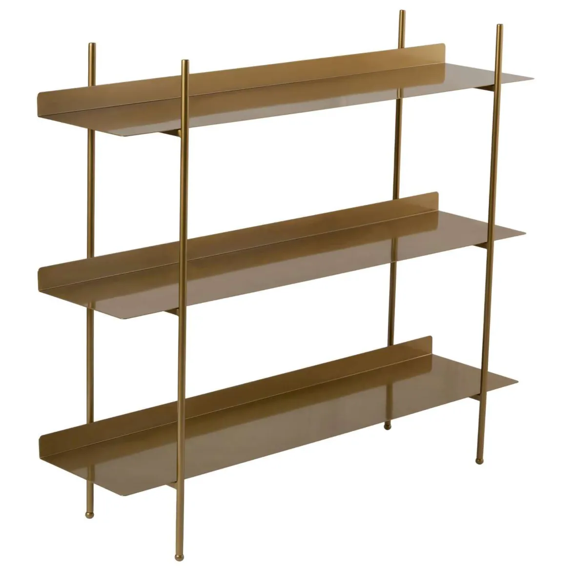 Mensola oro 3 Ripiani 120x34x106h cm, - Quirino