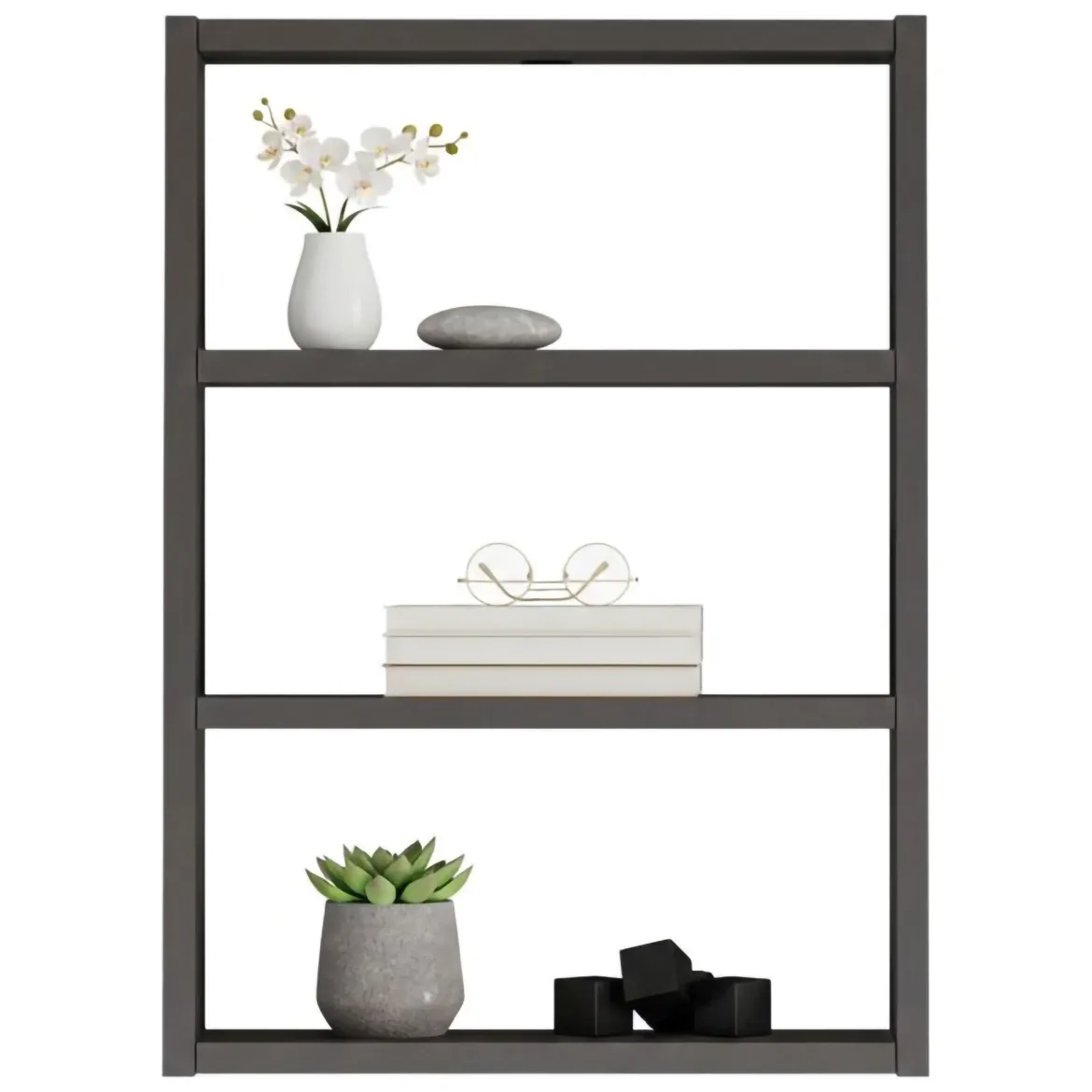 Mensola parete 9x43cm antracite - Krosa