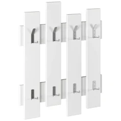 Mobile appendiabiti 64x79h cm 8 posti bianco - Astratto