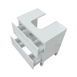 Mobile bagno 2 cassetti 70x45x50h cm bianco lucido - Tico