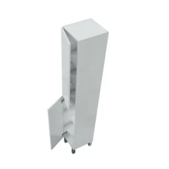 Mobile colonna 2 ante 30x182h cm bianco lucido - Noru