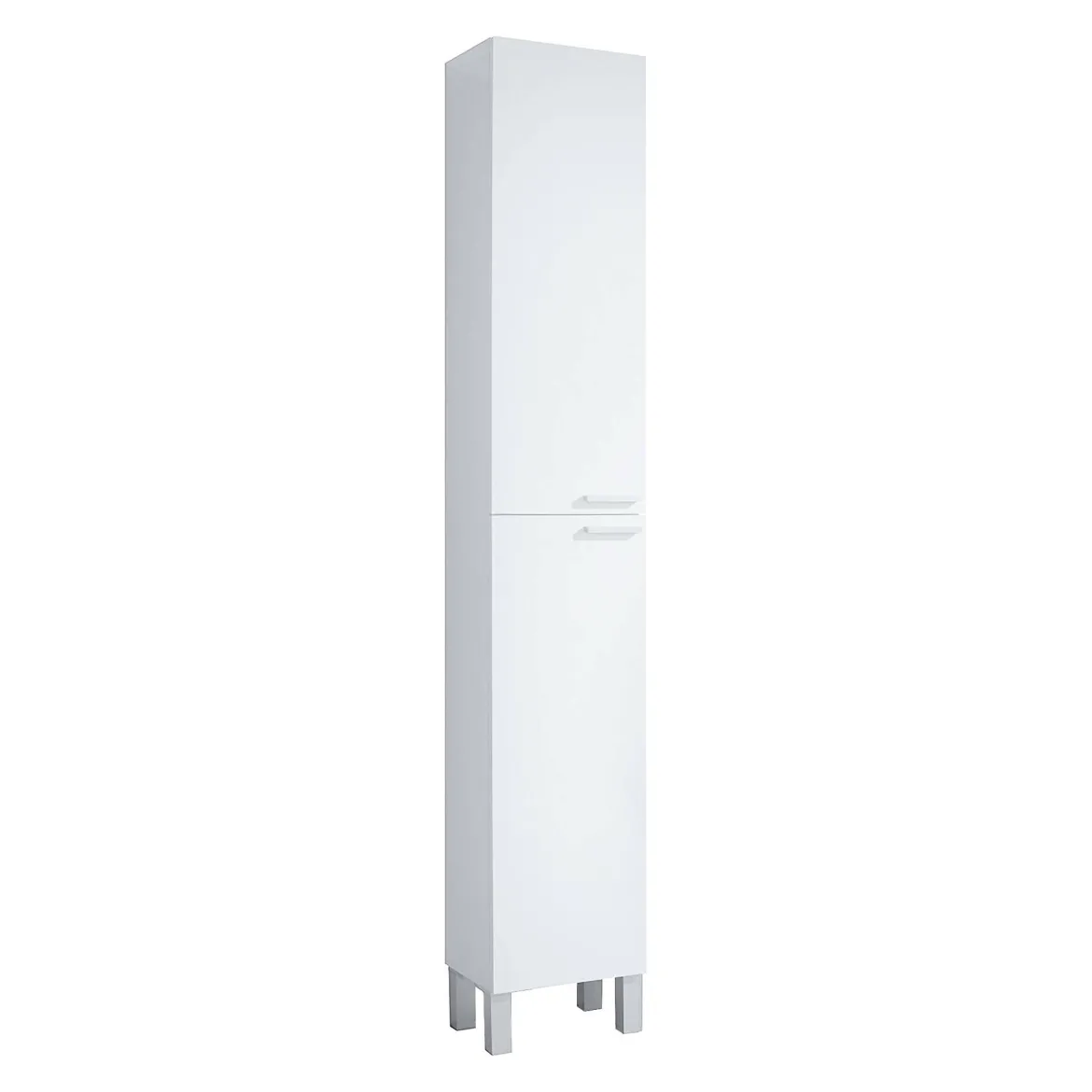 Mobile colonna bagno classico 2 ante 30x182h cm bianco lucido - Ark