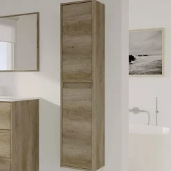Mobile colonna sospeso 2 ante 30x140h cm quercia - Aladin