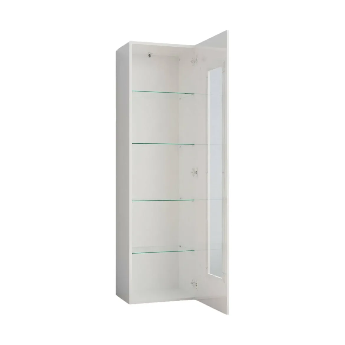 Mobile colonna vetrina 45x34x162h cm bianco lucido - Adatka