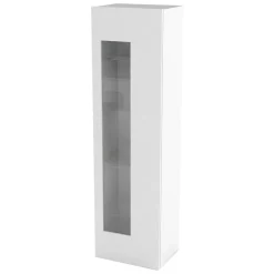 Mobile colonna vetrina 45x34x162h cm bianco lucido - Adatka