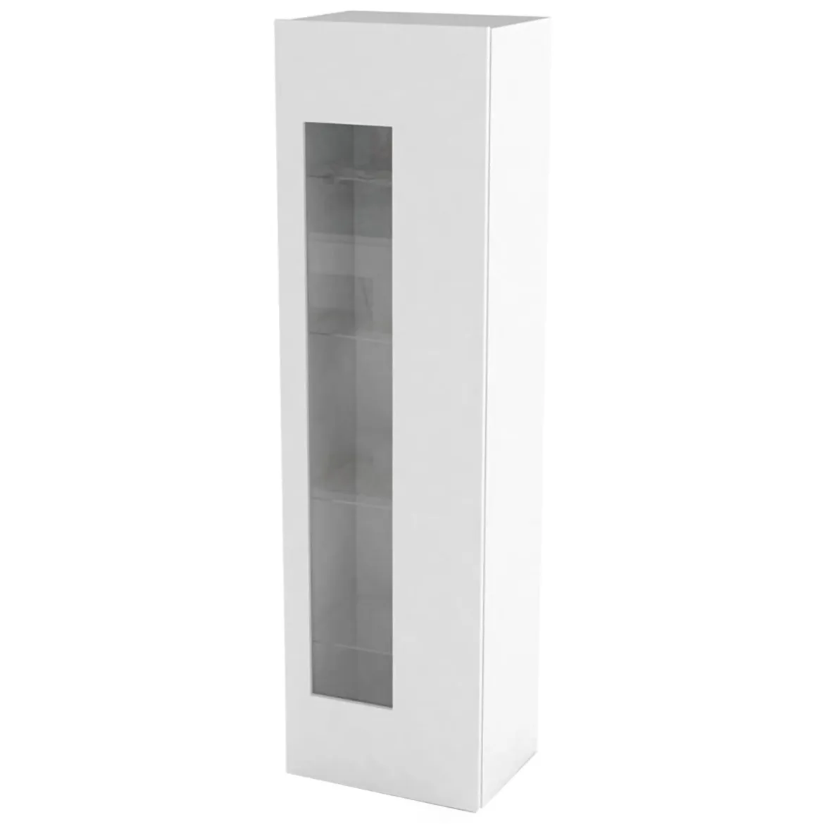 Mobile colonna vetrina 45x34x162h cm bianco lucido - Adatka