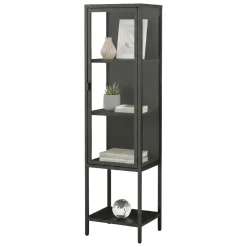 Mobile con vetrina 42x35x160h cm ardesia - Laces