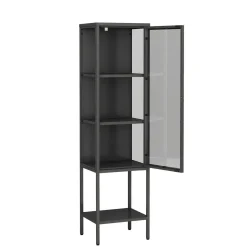 Mobile con vetrina 42x35x160h cm ardesia - Laces