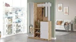 Mobile da ingresso 2 ante quercia e bianco 113x179h cm - Arco
