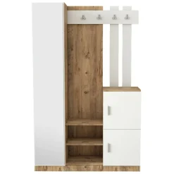 Mobile da ingresso 2 ante quercia e bianco 113x179h cm - Arco