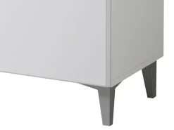Mobile da Ingresso Bianco 2 Ripiani un Cassetto 58x35x104.5h cm, Un'anta - Ossona