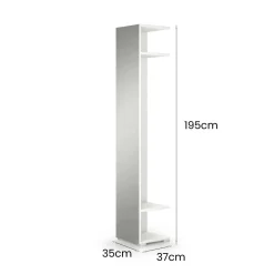 Mobile da ingresso Fornace, 35x37h195 cm, Olmo