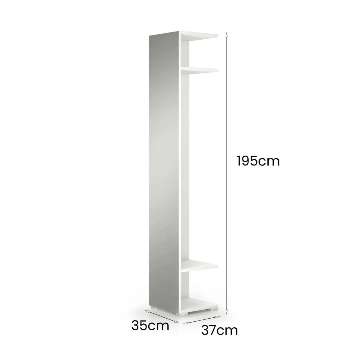 Mobile da ingresso Fornace, 35x37h195 cm, Olmo
