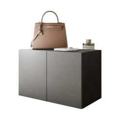 Mobile da Ingresso Grigio 2 Paia con Scarpiera 63x35x41h cm, 2 Ante - Scorrano