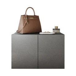 Mobile da Ingresso Grigio 2 Paia con Scarpiera 63x35x41h cm, 2 Ante - Scorrano