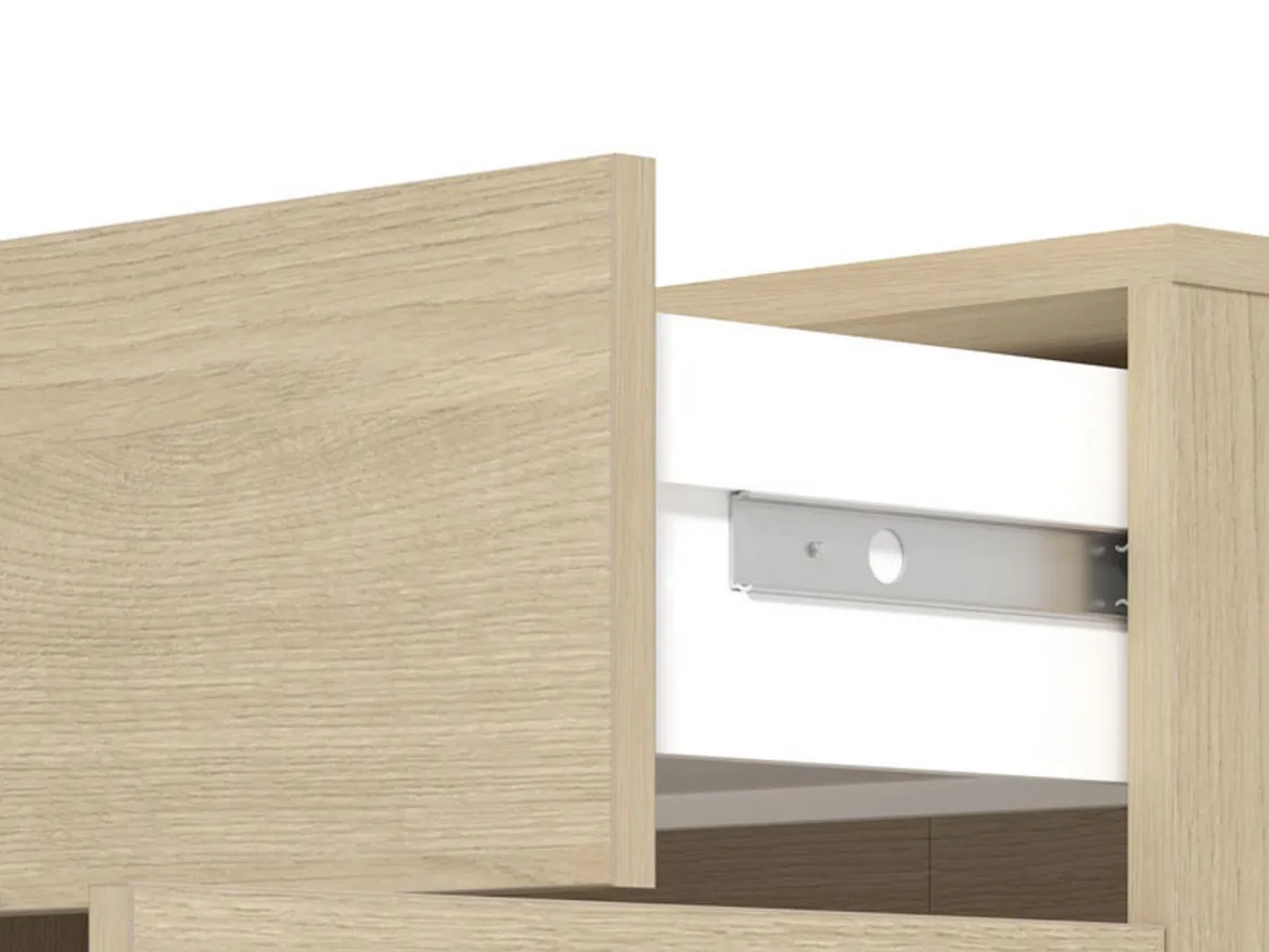 Mobile da Ingresso Marrone Rovere Grigio Specchio Incluso 4 Ripiani 100x29x191.5h cm, Appendiabiti - Tonengo