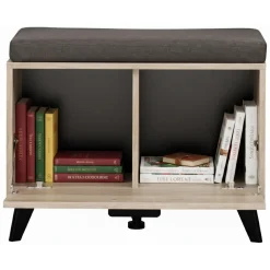 Mobile da Ingresso Marrone Rovere Nodi Beige 6 Paia 7 Ripiani 74x33x183h cm, Appendiabiti - Formigaro