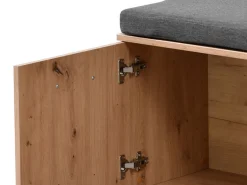 Mobile da Ingresso Marrone Rovere Nodi Specchio Incluso un Ripiano 79x19.5x132h cm, Appendiabiti - Lanze